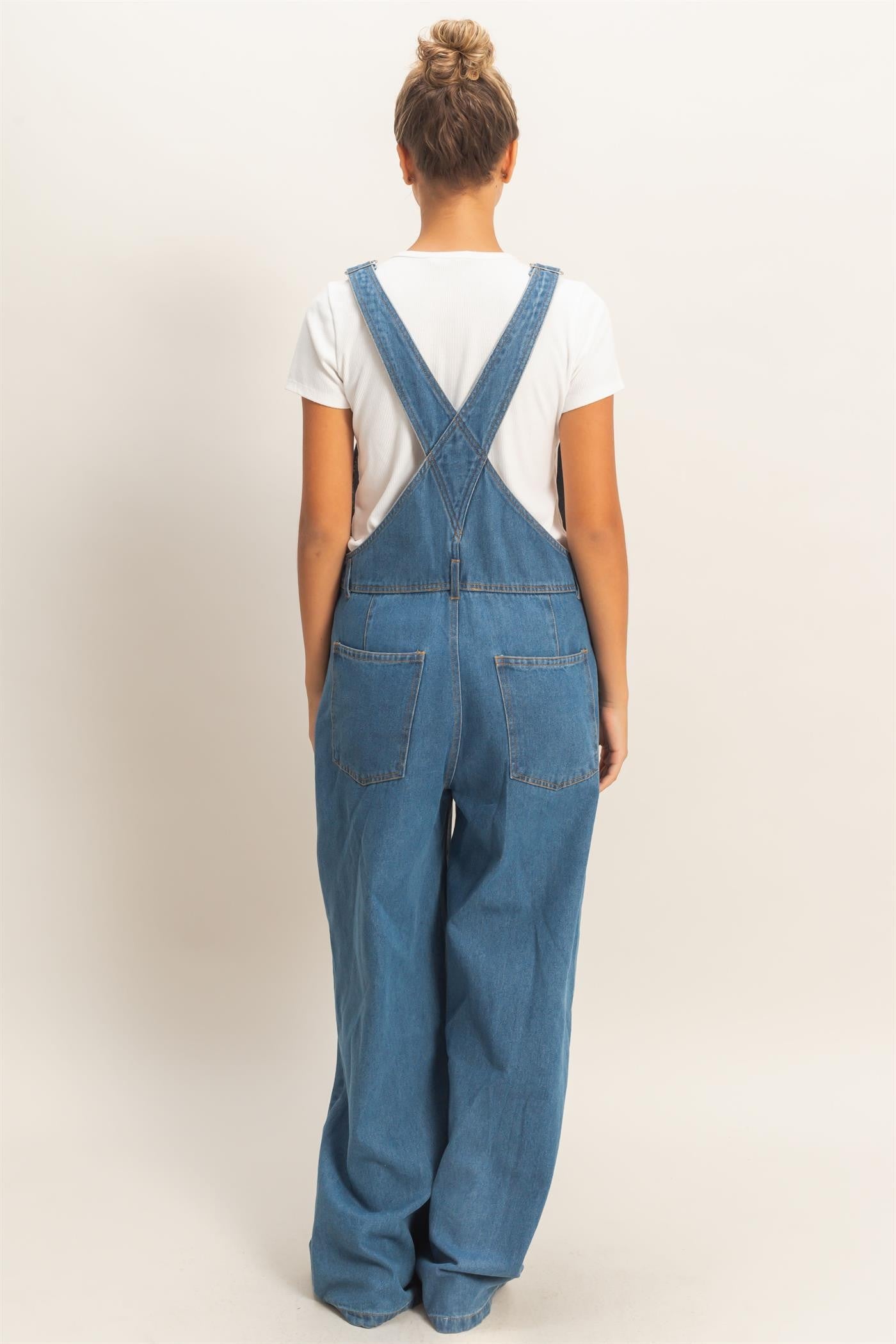 Denim Baggy Overalls