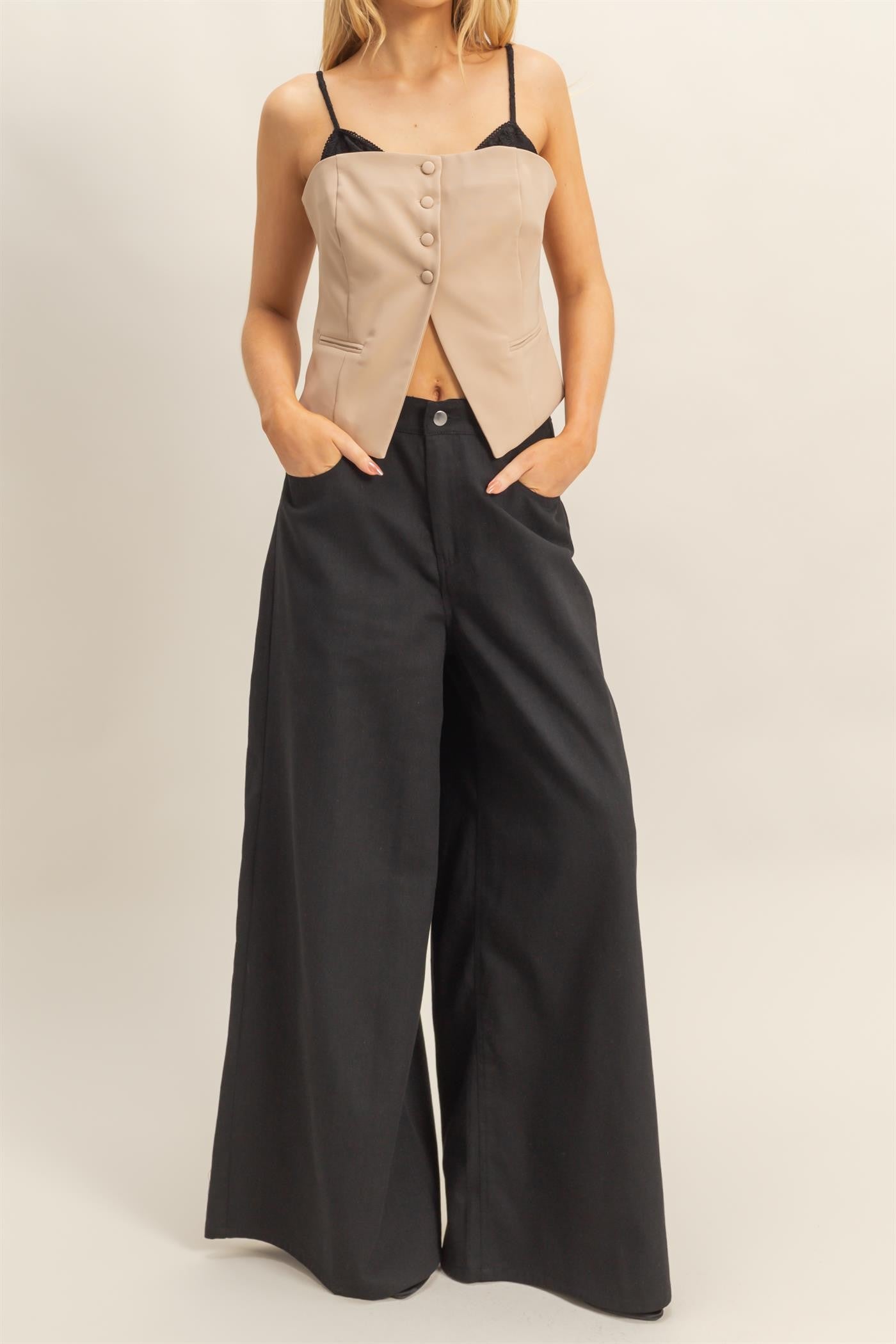 Wide Leg Slouch Pants