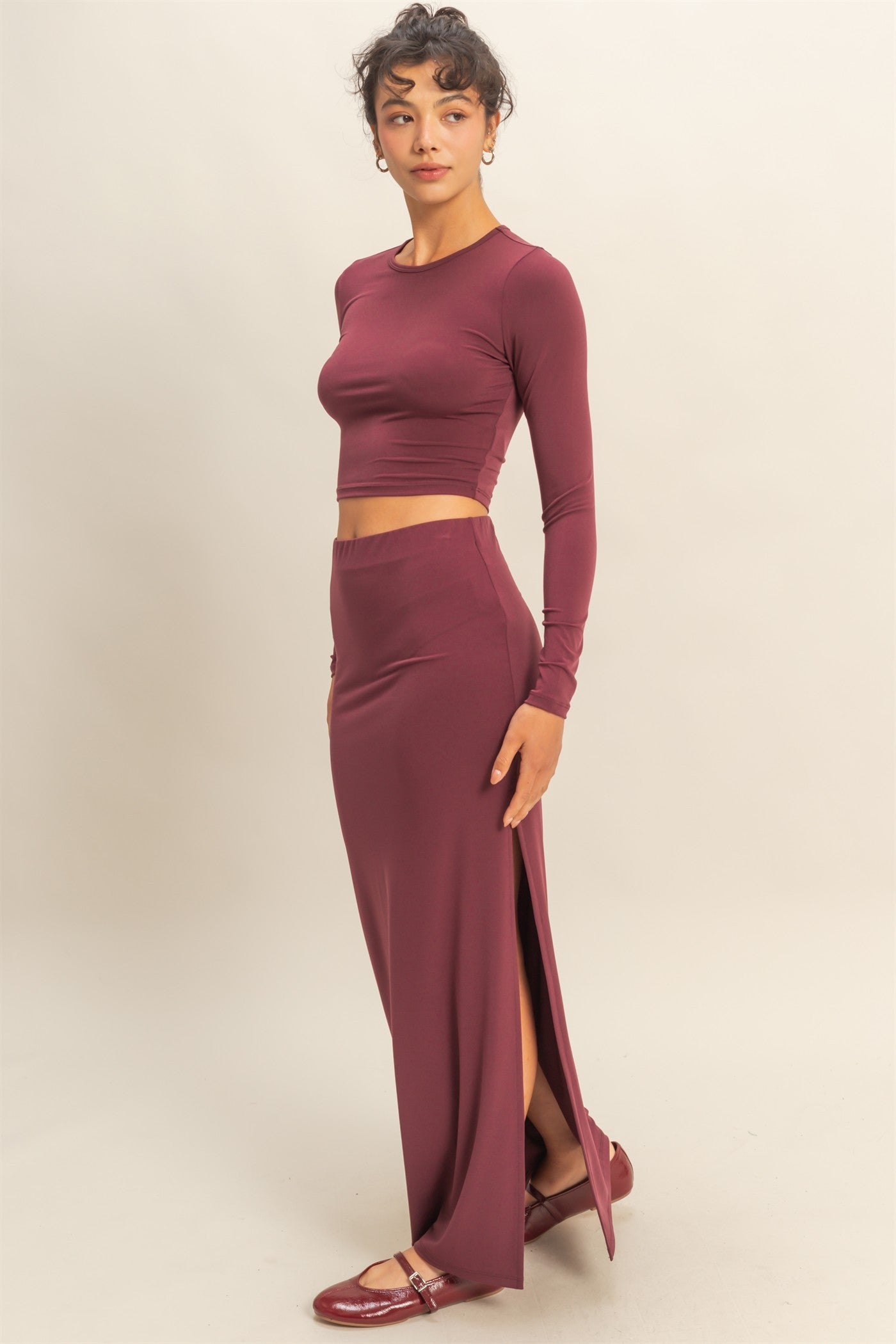 Thin Stretchy Maxi Skirt