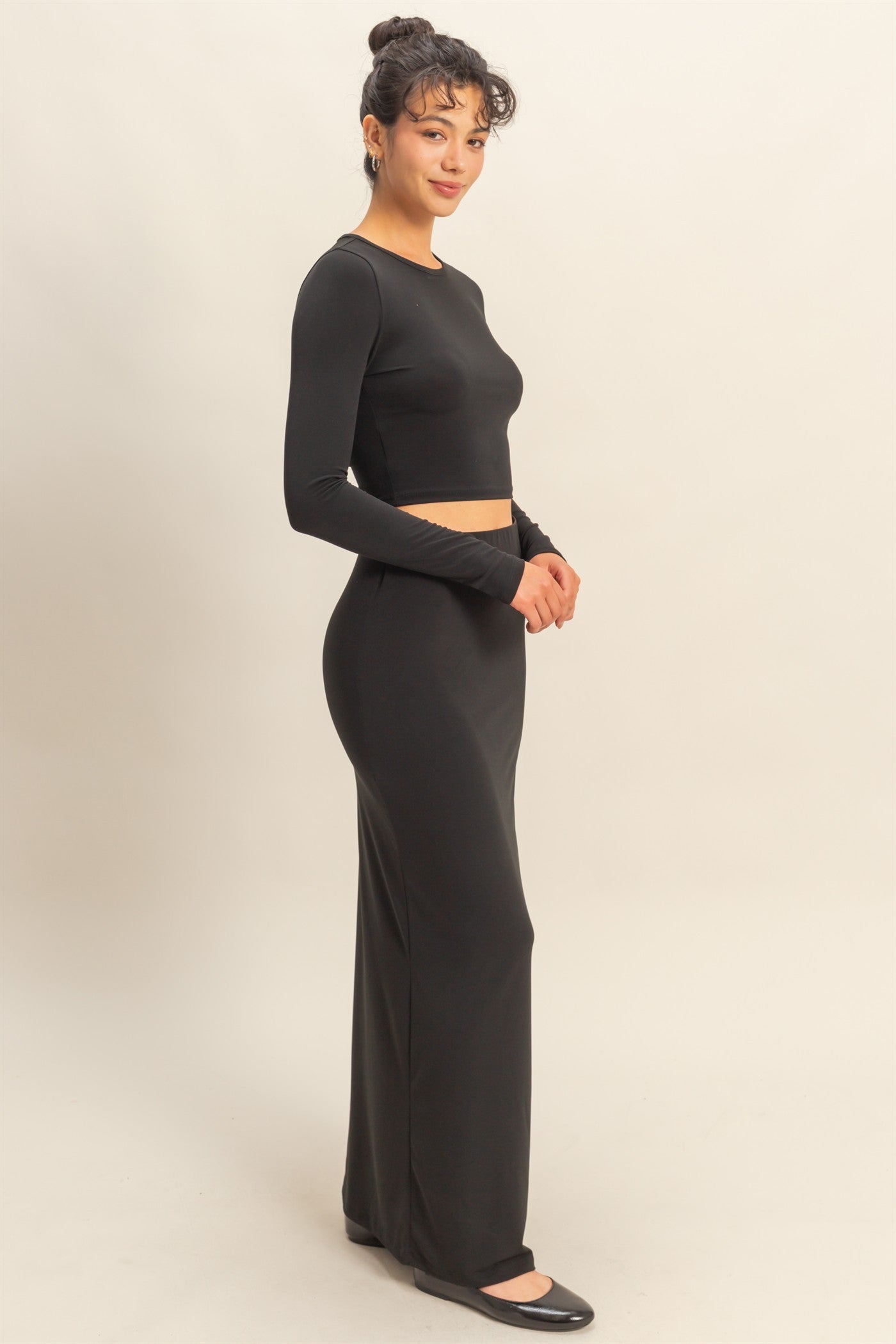 Thin Stretchy Maxi Skirt